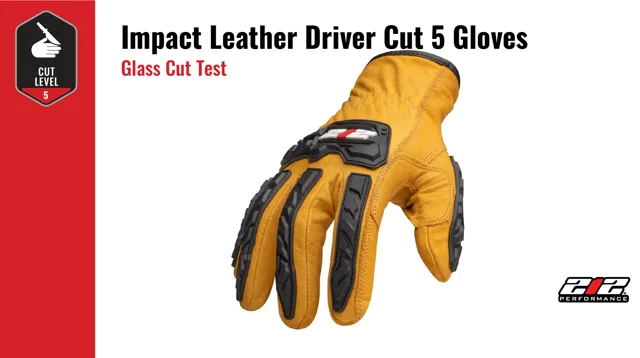 212 Performance Ansi A3 Buffalo Leather Driver Work Glove, 3x-Large, Brown