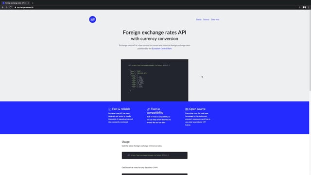 Présentation du site de l'API