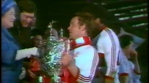 1980 Challenge Cup Final trophy lift & celebrations