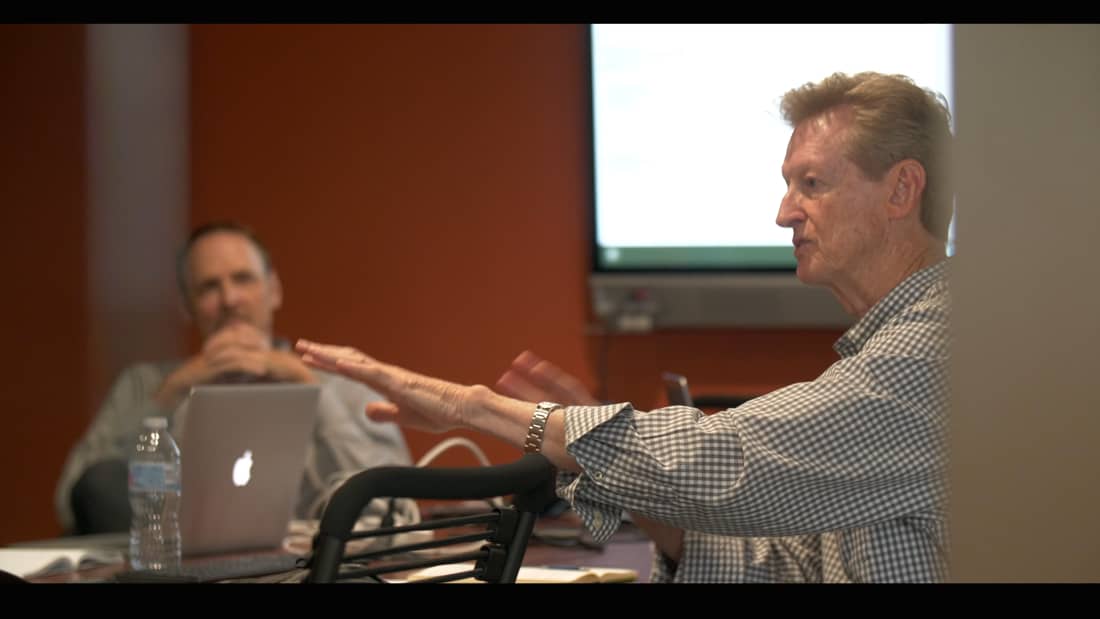 thumbnail for introduction video - shows CEO Lee Sutterfield speaking in a conference room