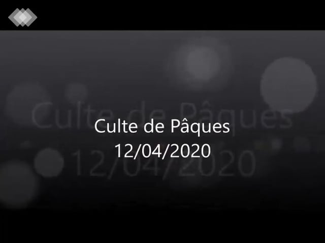 Culte du 12/04/2020