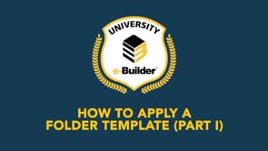 How to Apply a Folder Template (Part 1)