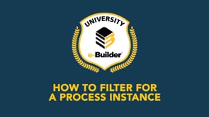 How to Filter a Process Instance