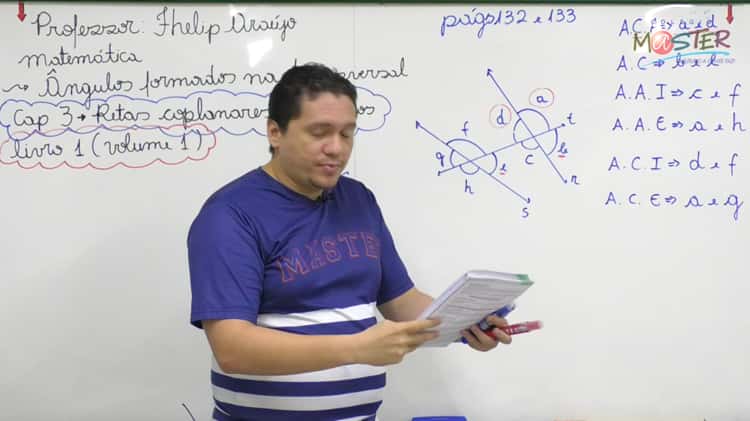 Fhelip Araujo - Matematica - 7º ano - Retas Coplanares e angulos