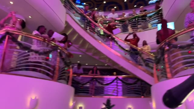 Singing Holiday Carols on the MSC Orchestra