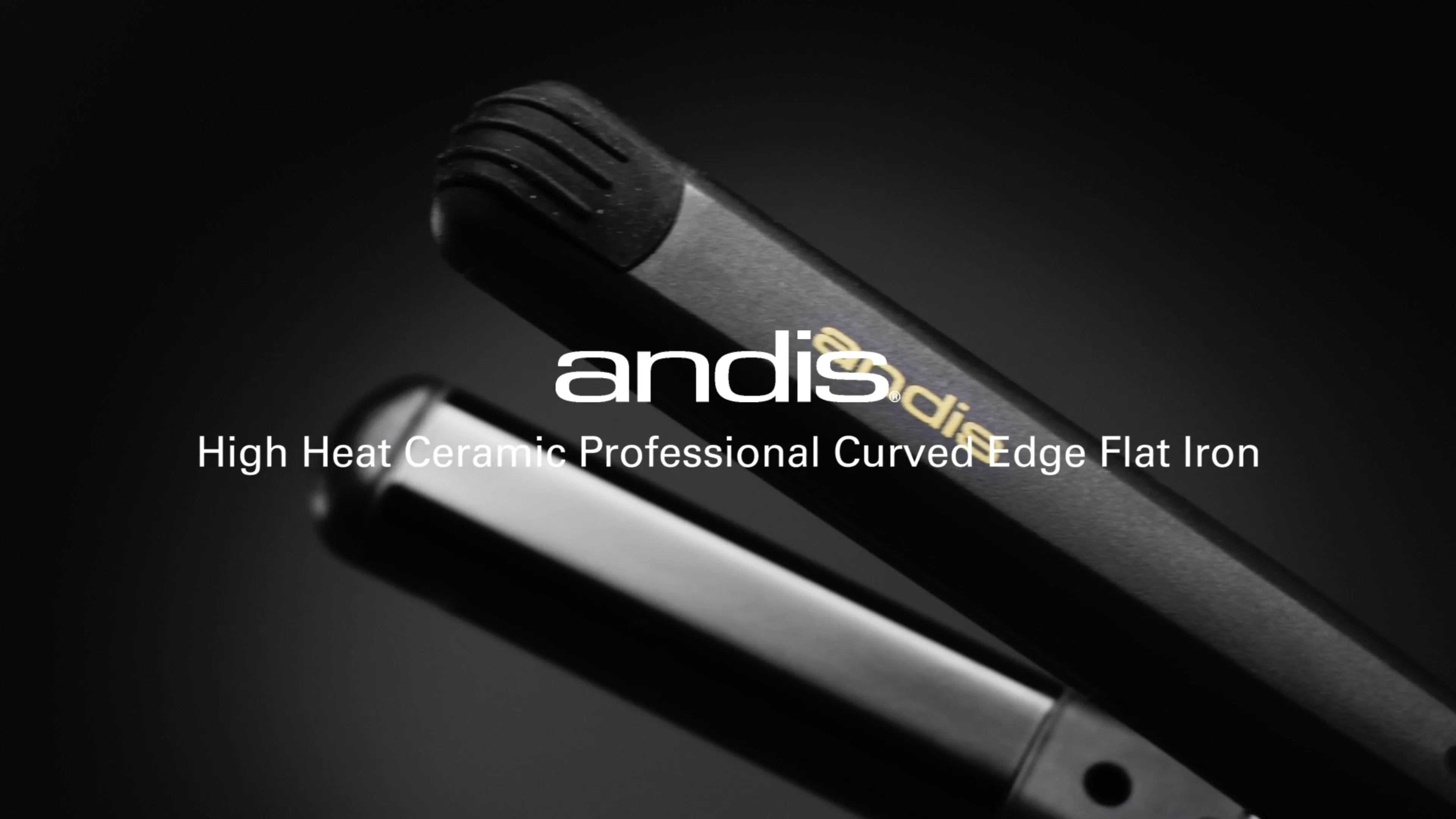 Andis ceramic professional shop curved edge flat iron