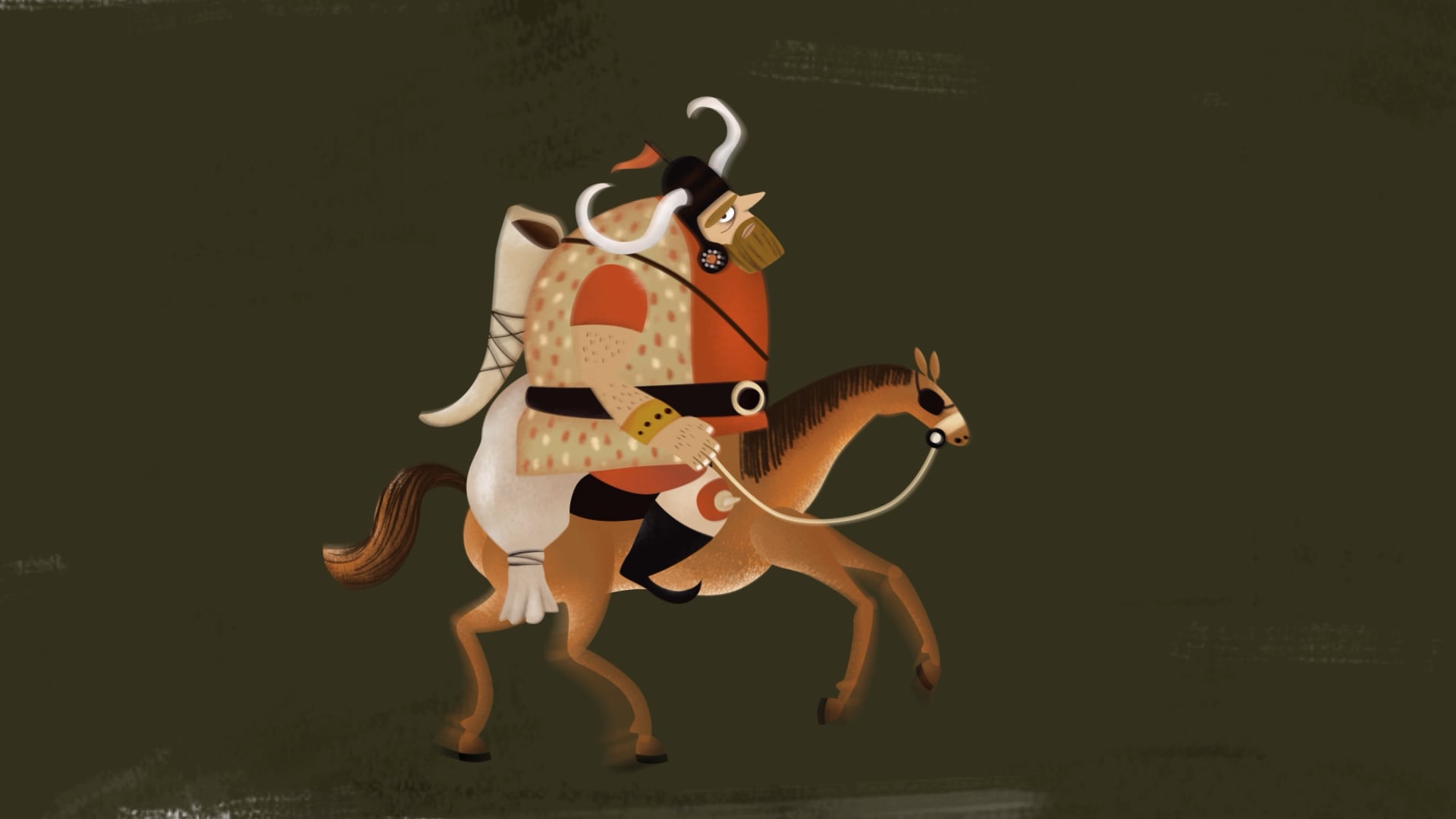 "Rostam Riding Rakhsh"