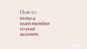 How to invite a team member to your account