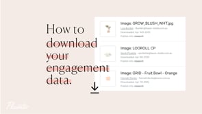 How to create an image download report