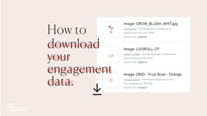 How to create an image download report