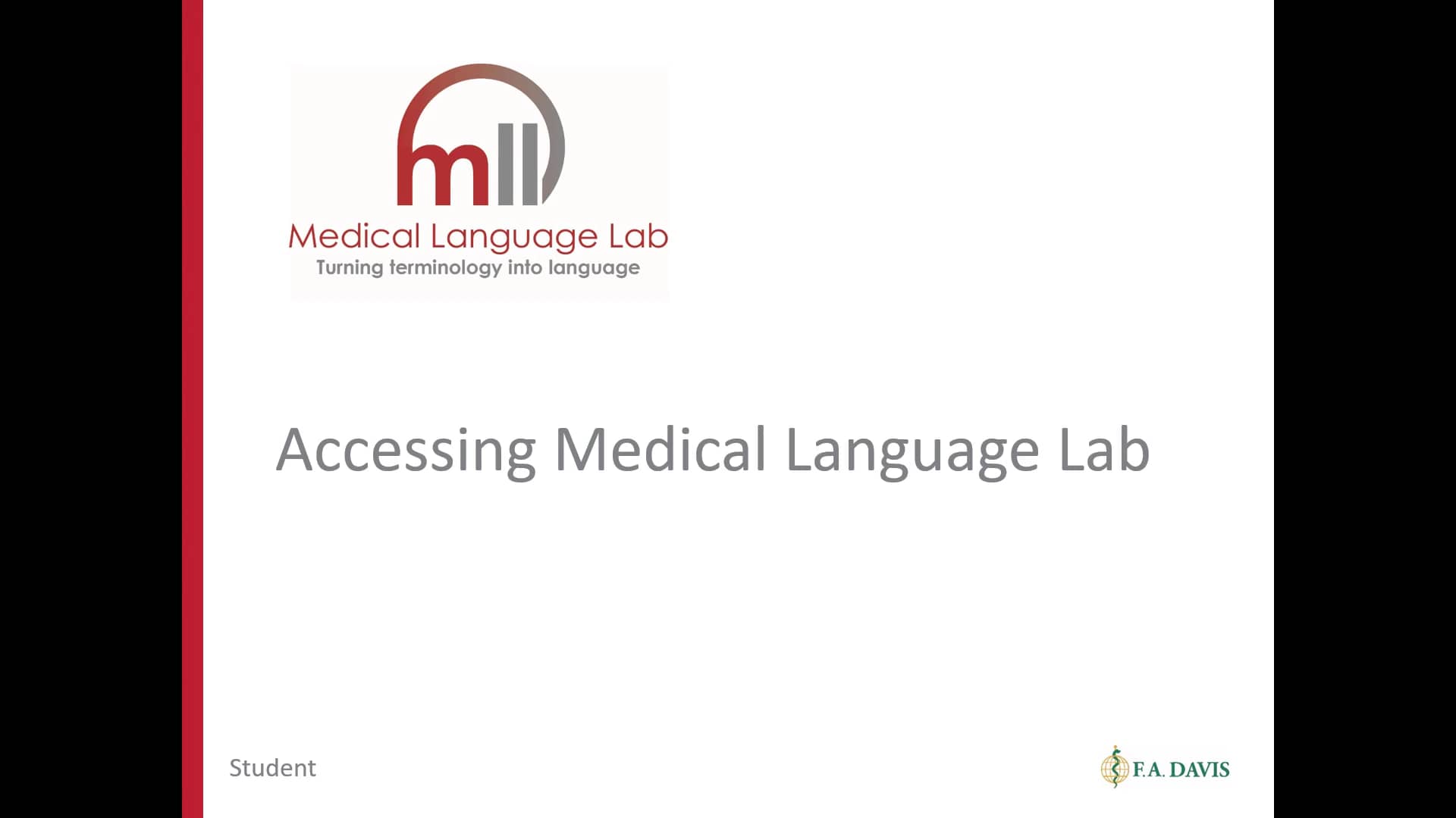 Accessing Medical Language Lab for Students on Vimeo