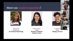 Current Student Q & A panel: April 25, 2020