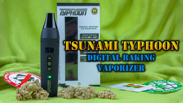 Карманный вапорайзер Tsunami Typhoon Digital Baking Vaporizer Black (Цунами Тайфун)