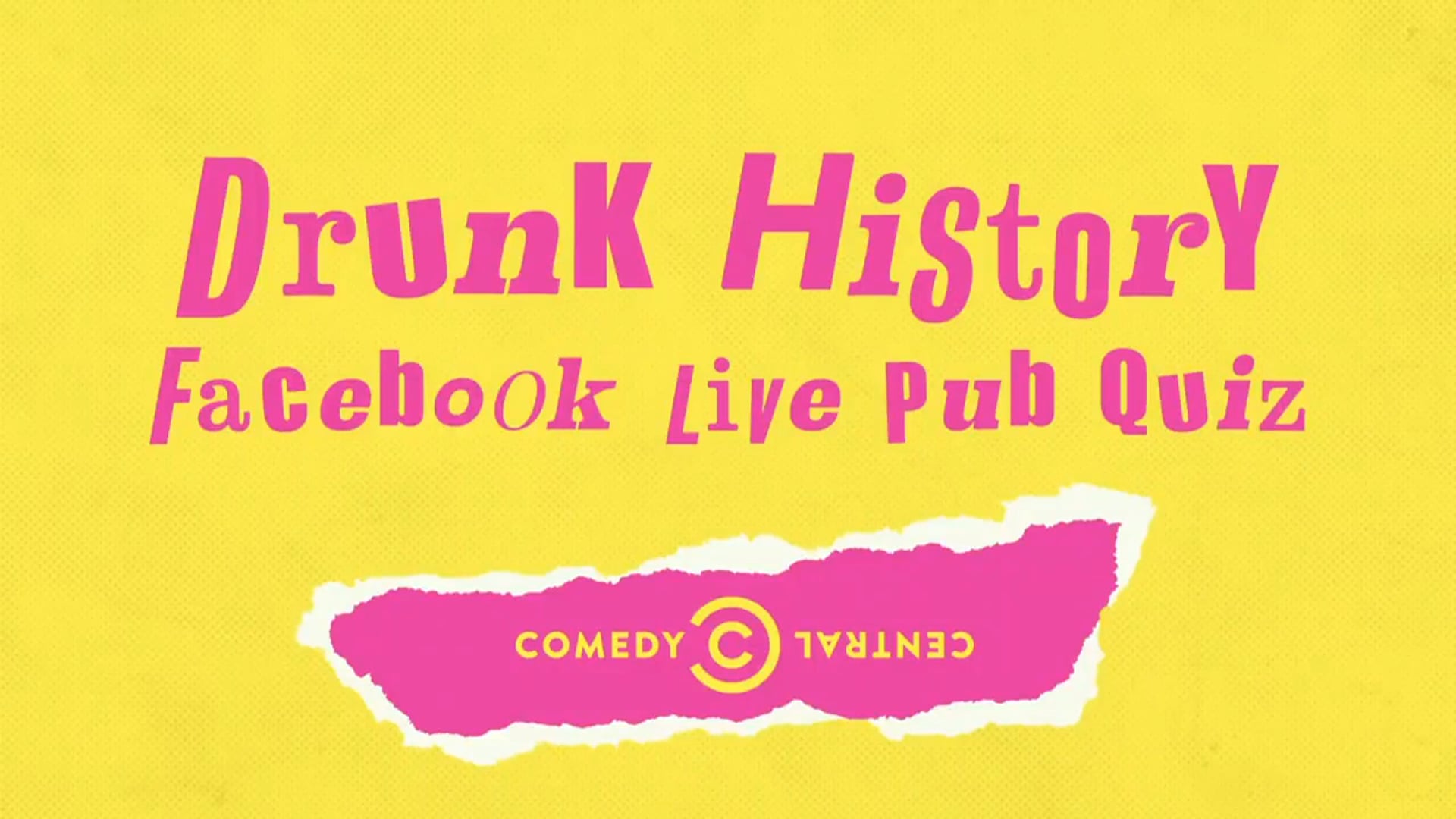 Drunk History - Facebook Live Pub Quiz