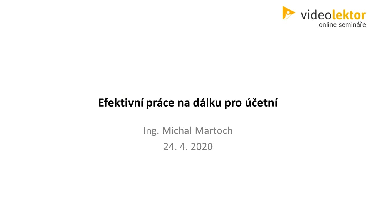 Efektivní práce na dálku pro účetní