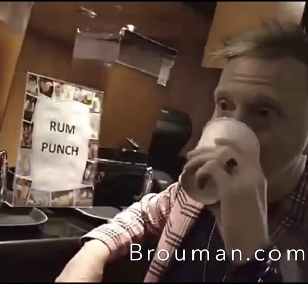 Dressing room party after the last show - 9 months