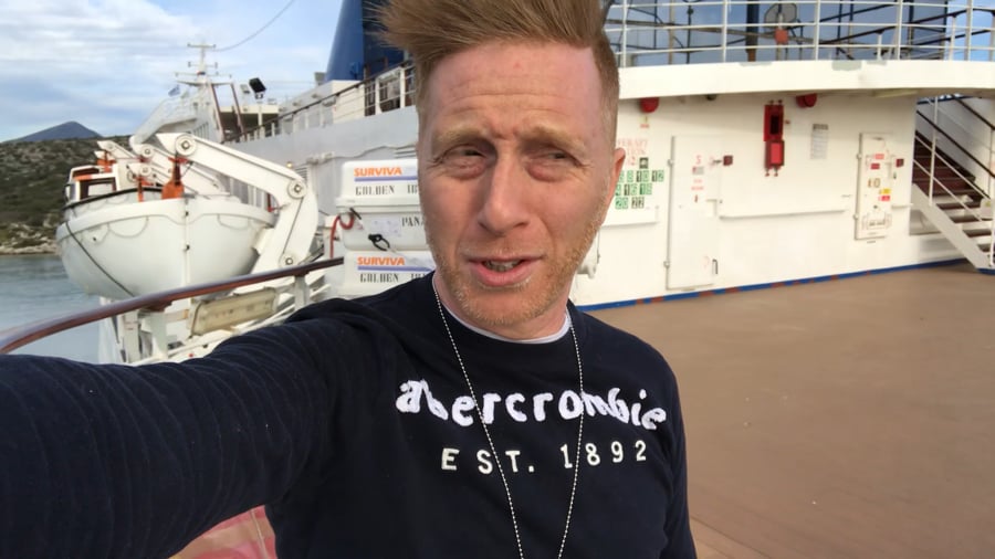 Ship sails away for the first time after 3 months - Greece