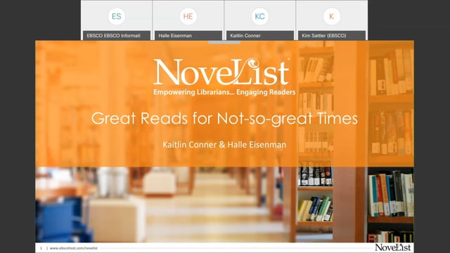 Great Reads for Not-So-Great Times WEBINAR