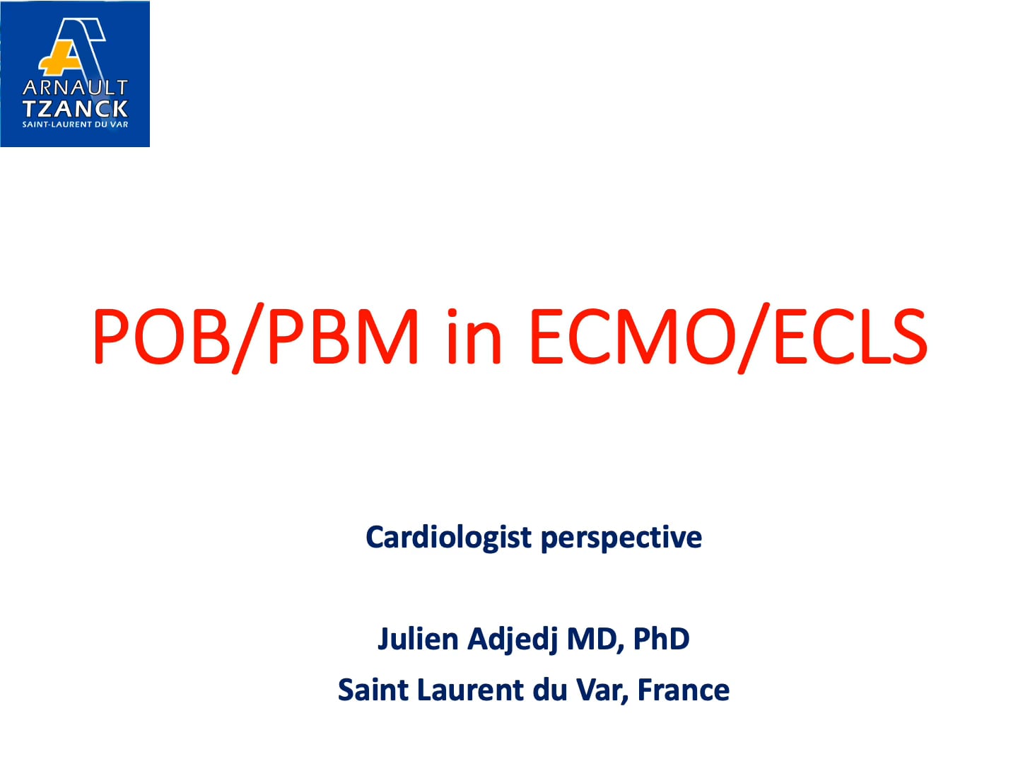 PERIOPERATIVE BLEEDING AND PATIENT BLOOD MANAGEMENT IN ECMO ECLS - POB ...
