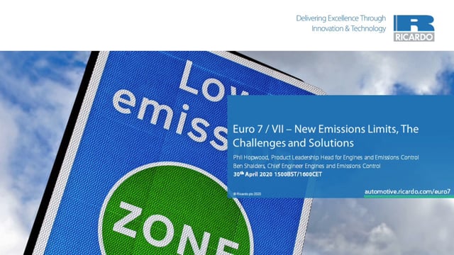 Euro 7/VII – future emissions challenges and solutions