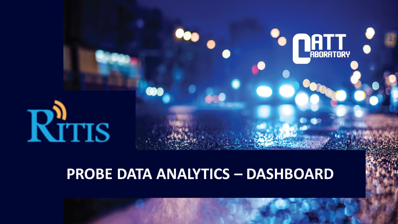 Probe Data Analytics - Dashboard on Vimeo