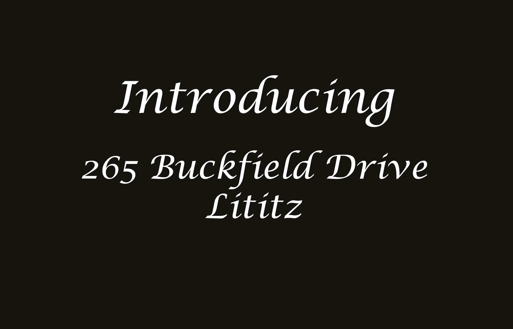 265 Buckfield Drive, Lititz, PA on Vimeo