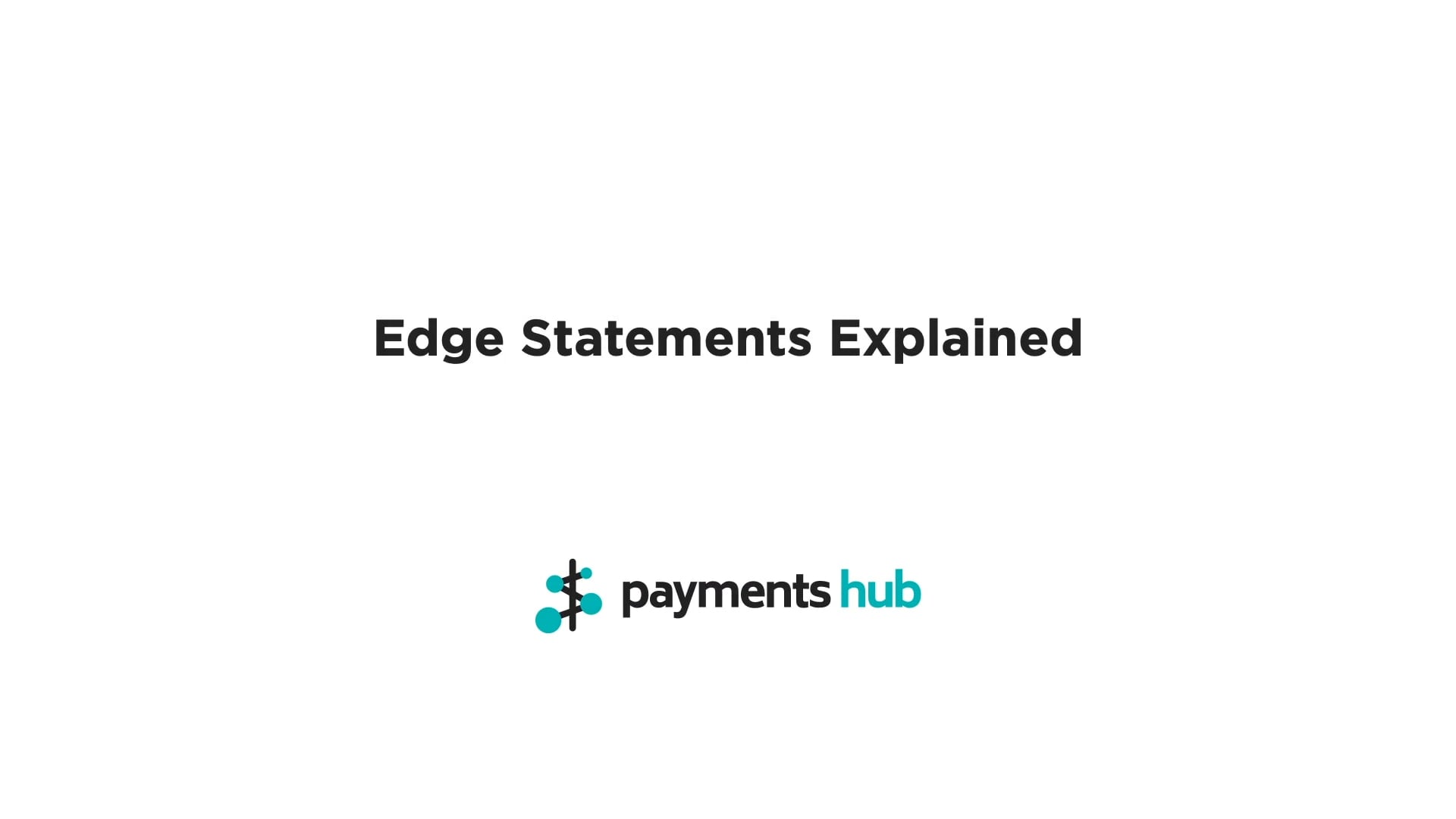 Simplified Edge statements