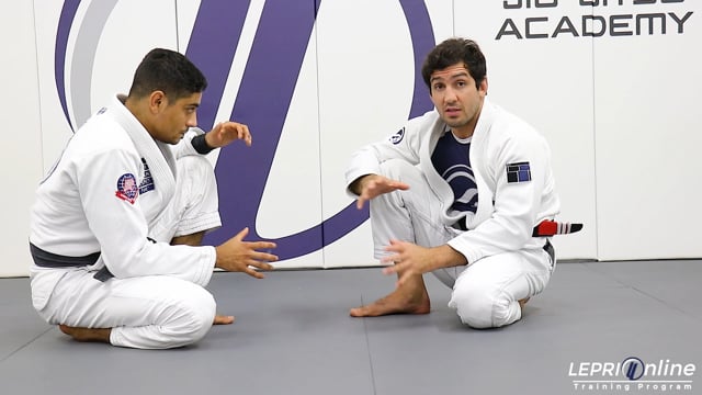 Collar and Arm Drag Sweep Using the Knee Trap Variation