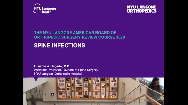 Spine Infections