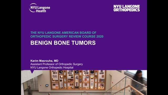 Benign Bone Tumors