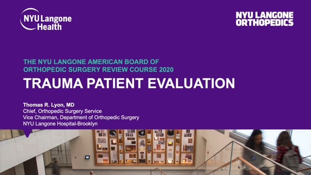 Trauma Patient Evaluation