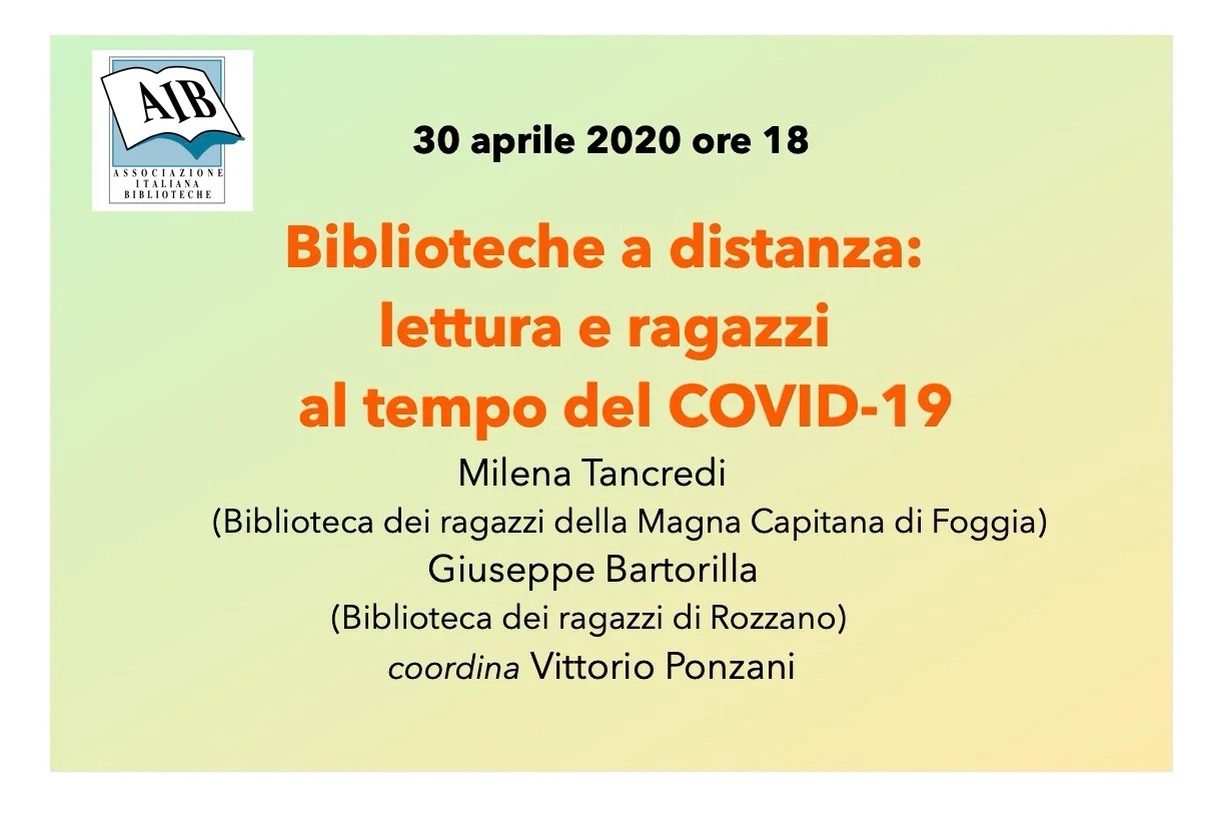 Biblioteche a distanza: lettura e ragazzi al tempo del COVID-19