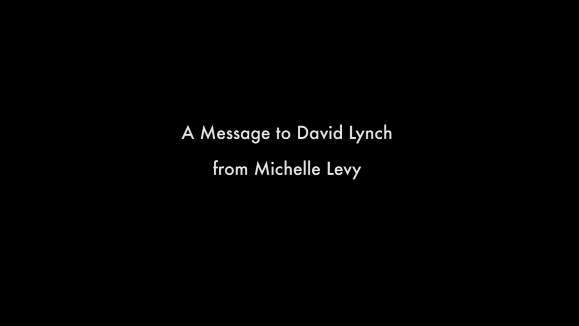 Dream Intercepted: an appeal to David Lynch