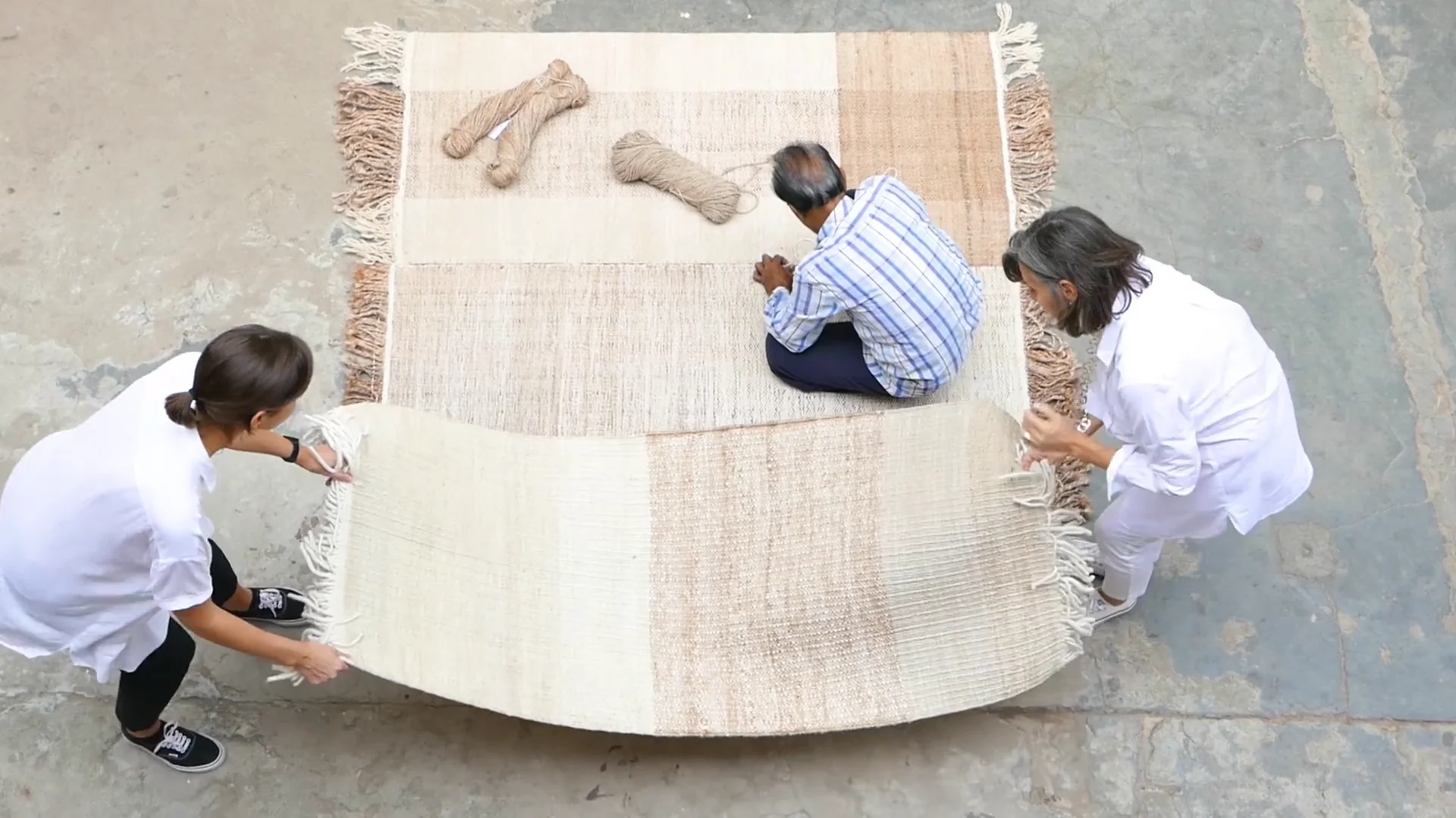 nanimarquina ラグ Ters 150×200 グリーン系