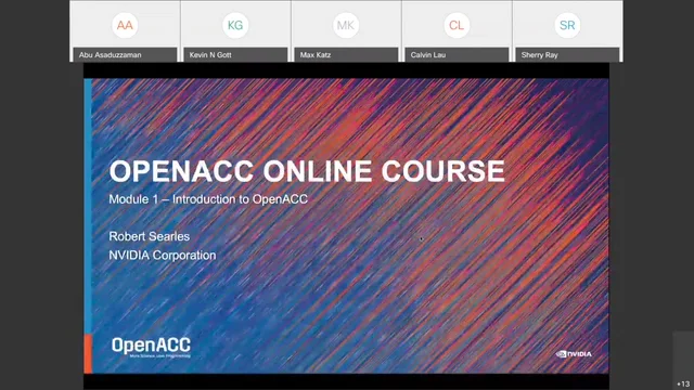 Introduction to OpenACC on Vimeo