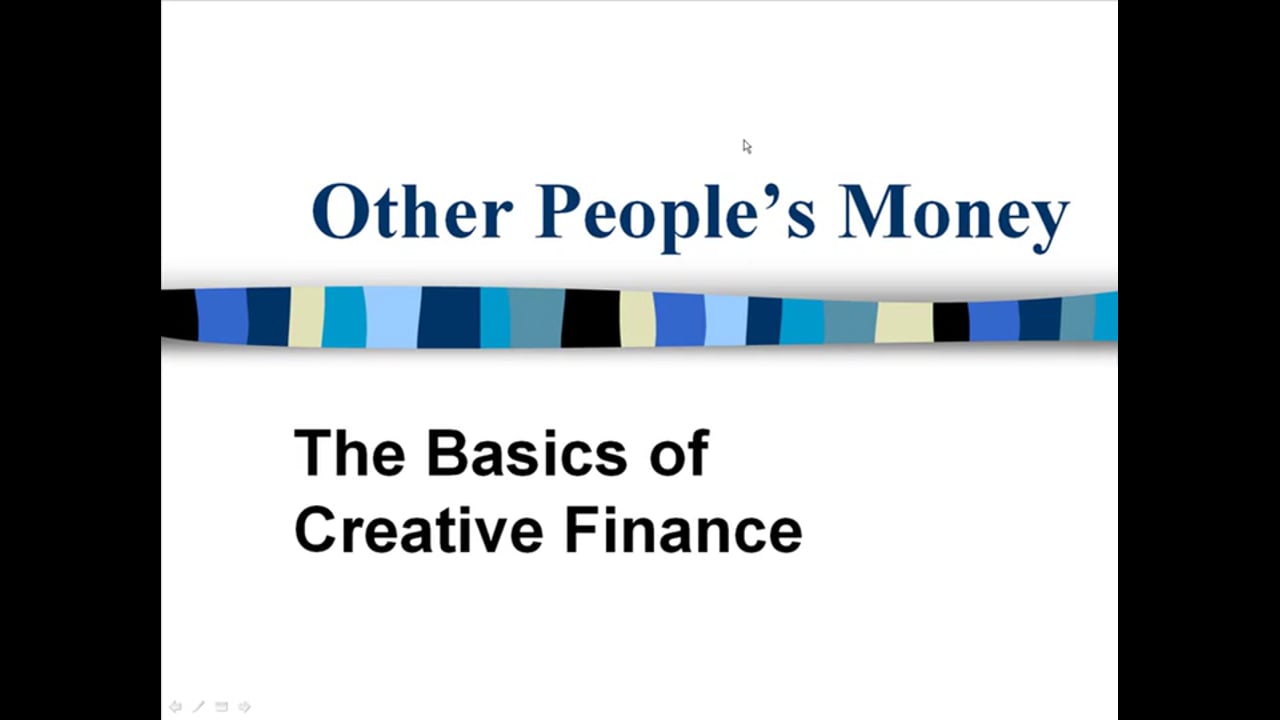 The Basics of Creative Finance