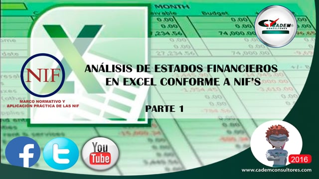 Análisis de Estados Financieros en Excel conforme a NIF’S 