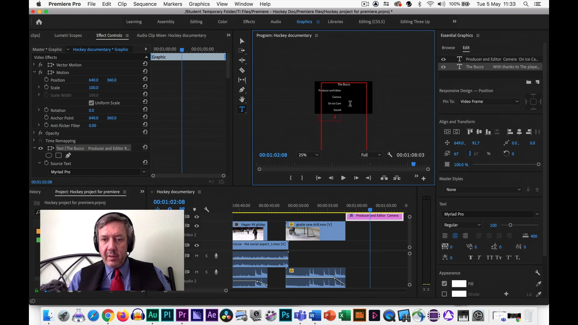 How to Create Two Column Scrolling Credits in Premiere Pro on Vimeo