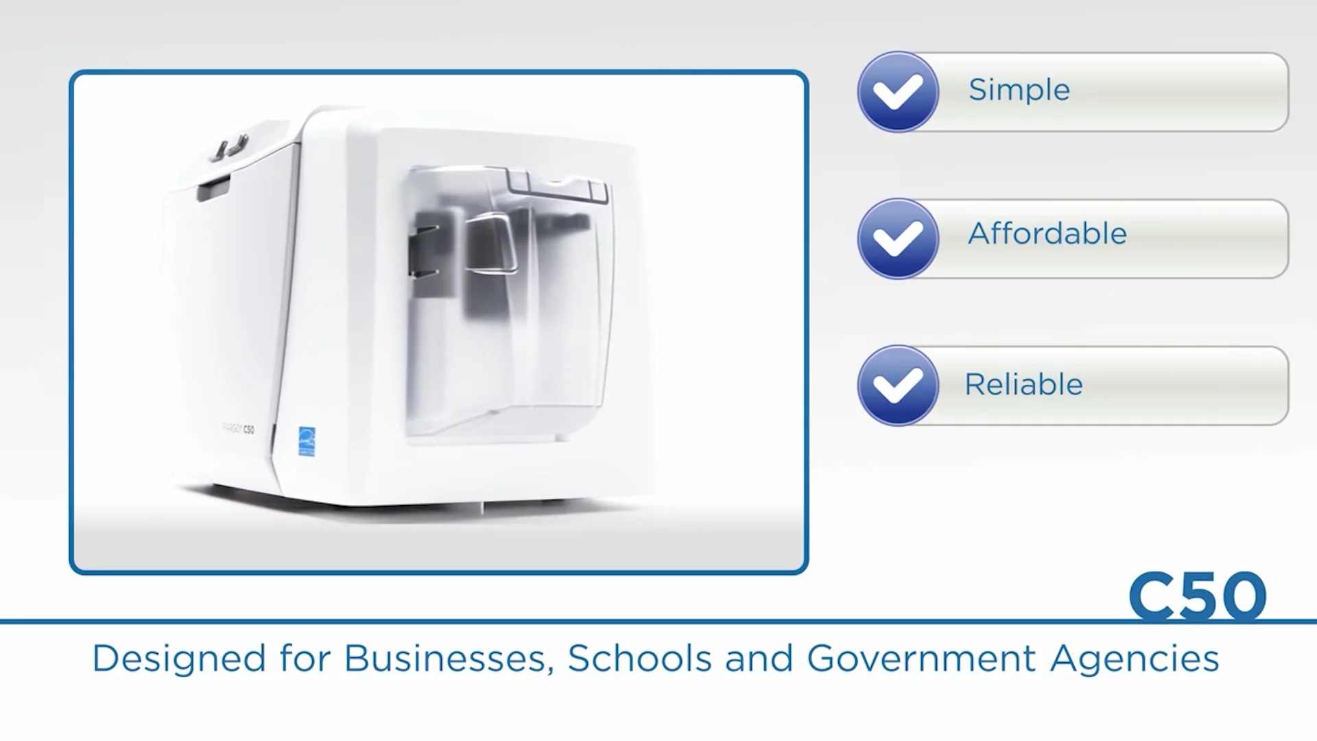 Fargo C50 Single-Sided ID Card Printer