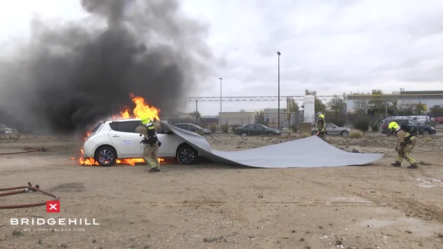 Could a Giant Fireproof Blanket Be the Solution for Stubborn EV Battery  Fires?