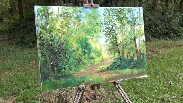 Susan demonstrating at Riverrun Studio