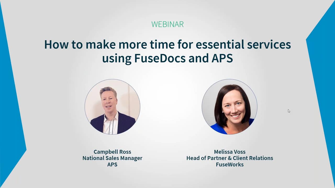 APS + FuseWorks inar_ How To Make More Time for Essential Services