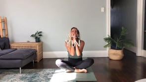 Yin Yoga with legs up the wall - 45 minutes