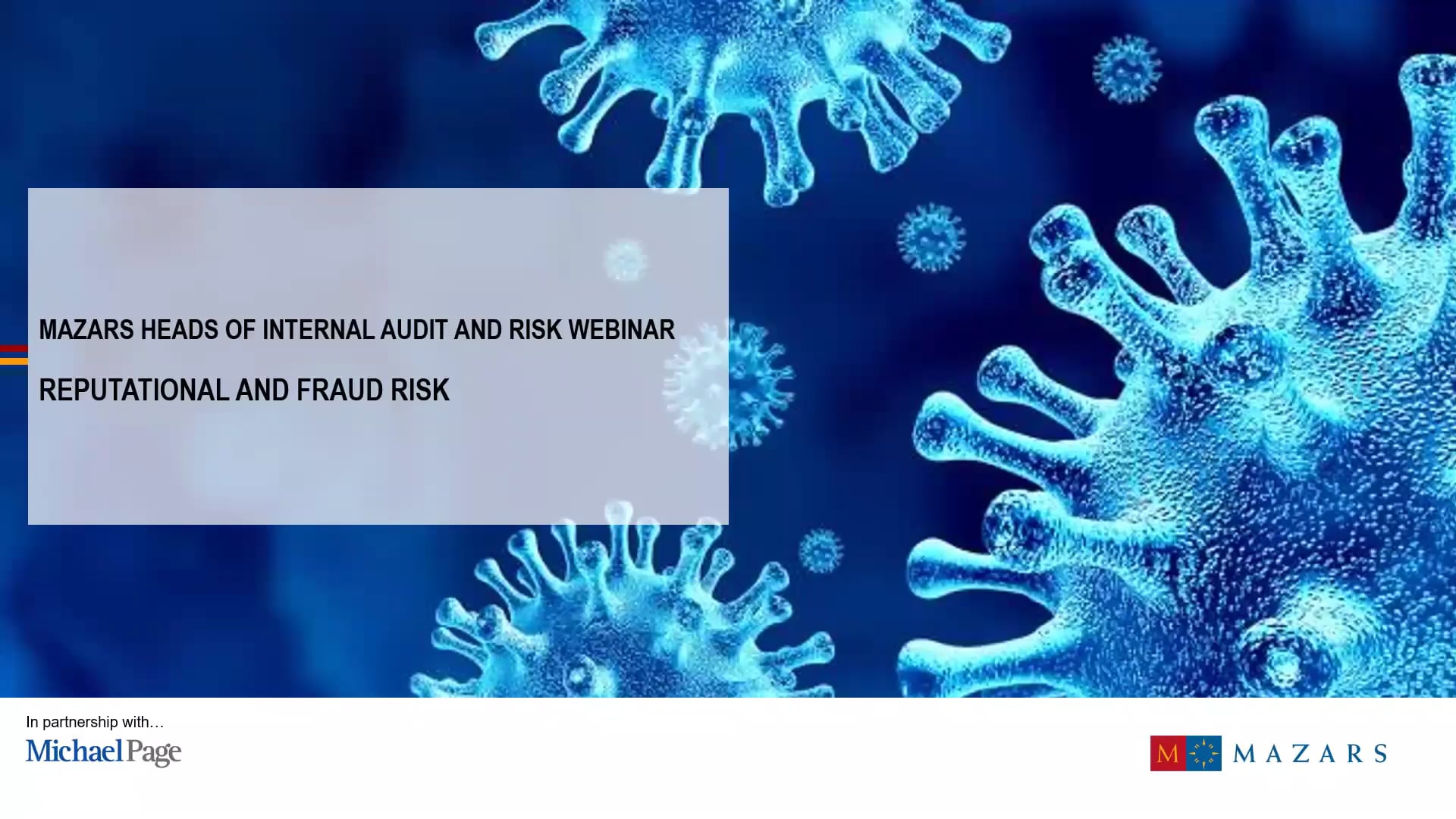 Reputational and Fraud Risk on Vimeo