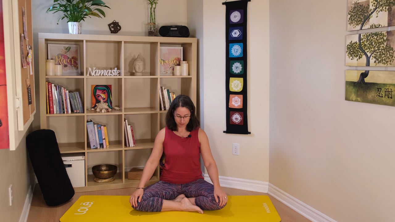 2 - Cours de yoga - Découvrir et équilibrer le chakra 1 avec Caroline Paradis