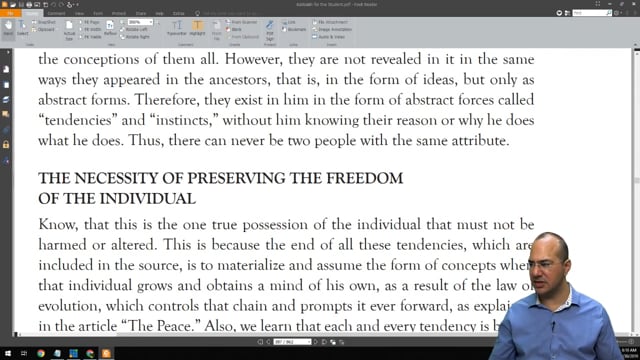 Baal HaSulam Articles   The Freedom   Lesson #6