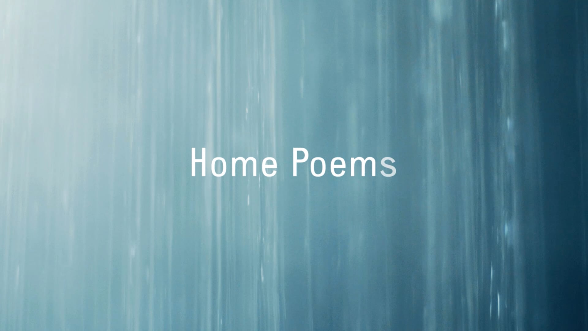 Henry Ponder's Home Poems presents Shower