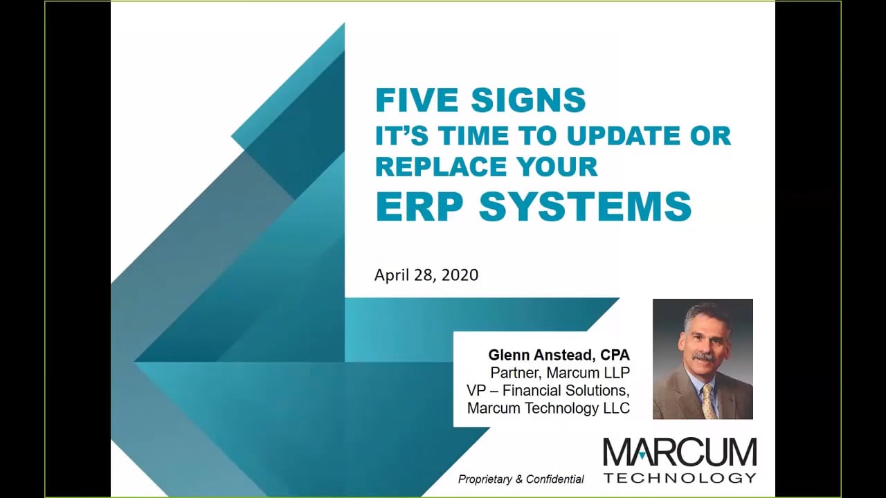 Five Signs it's Time to Update or Replace your ERP Systems on Vimeo