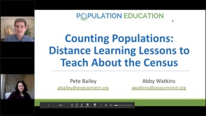 Counting Populations: Distance Learning Lessons to Teach About the Census
