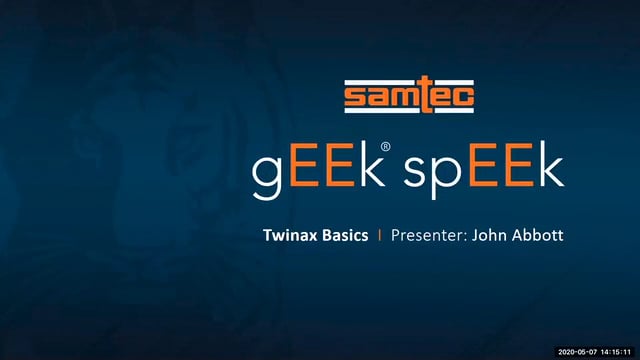 Geek Speek-Webinar – Twinax Grundlagen
